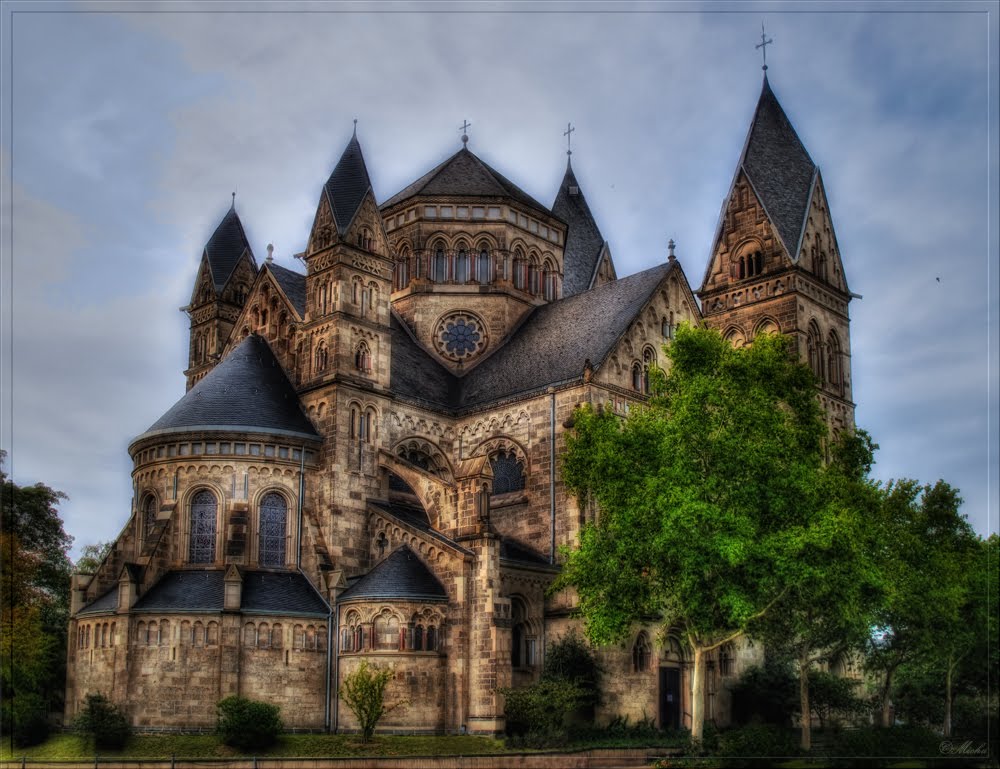Herz-Jesu-Kirche, Koblenz, built 1900, UNESCO-Weltkulturerbe