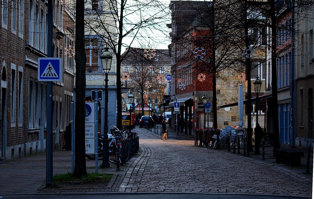 Blick auf den Aachener Weihnachtsmarkt