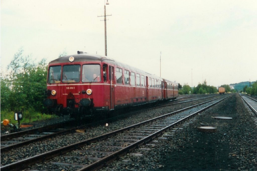 Akkutriebwagen bei Aachen-Nord 1994
