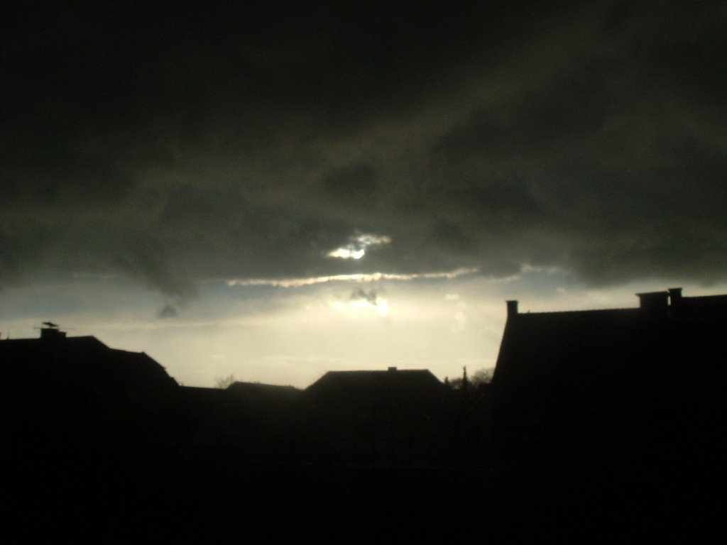 Bedrohlicher Himmel über Ahlen