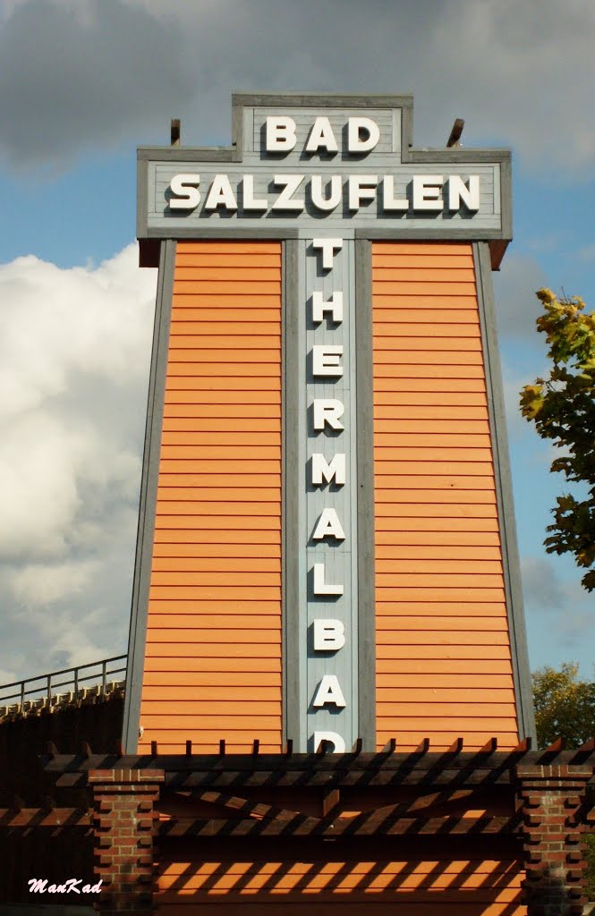 Das * Wahrzeichen * für  Bad Salzuflen   als  > Thermalbad  <  im Kurzentrum  von Bad Salzuflen