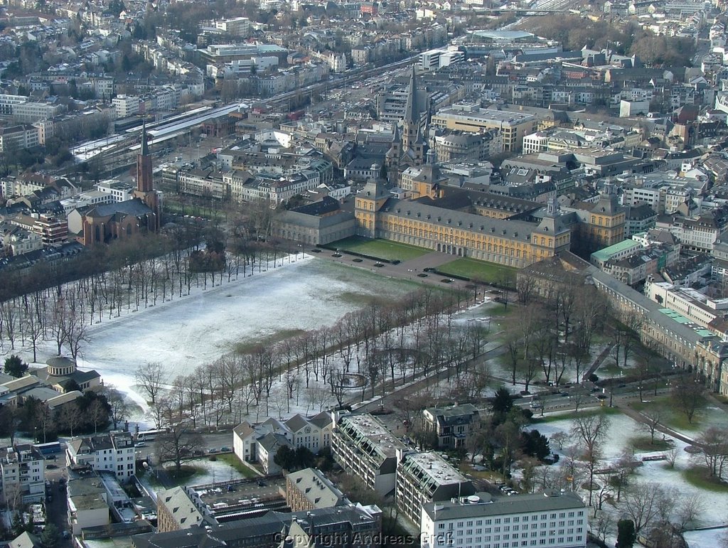Hofgarten aus helicopter