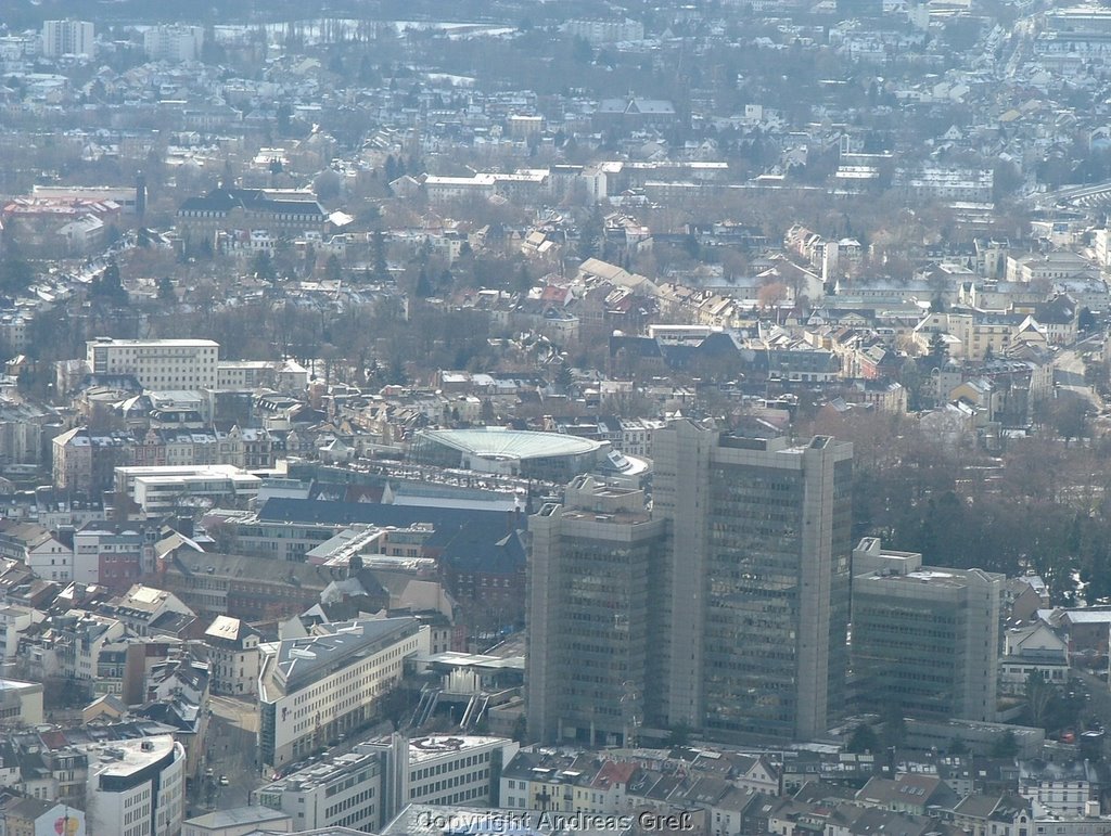 Stadthaus aus helicopter