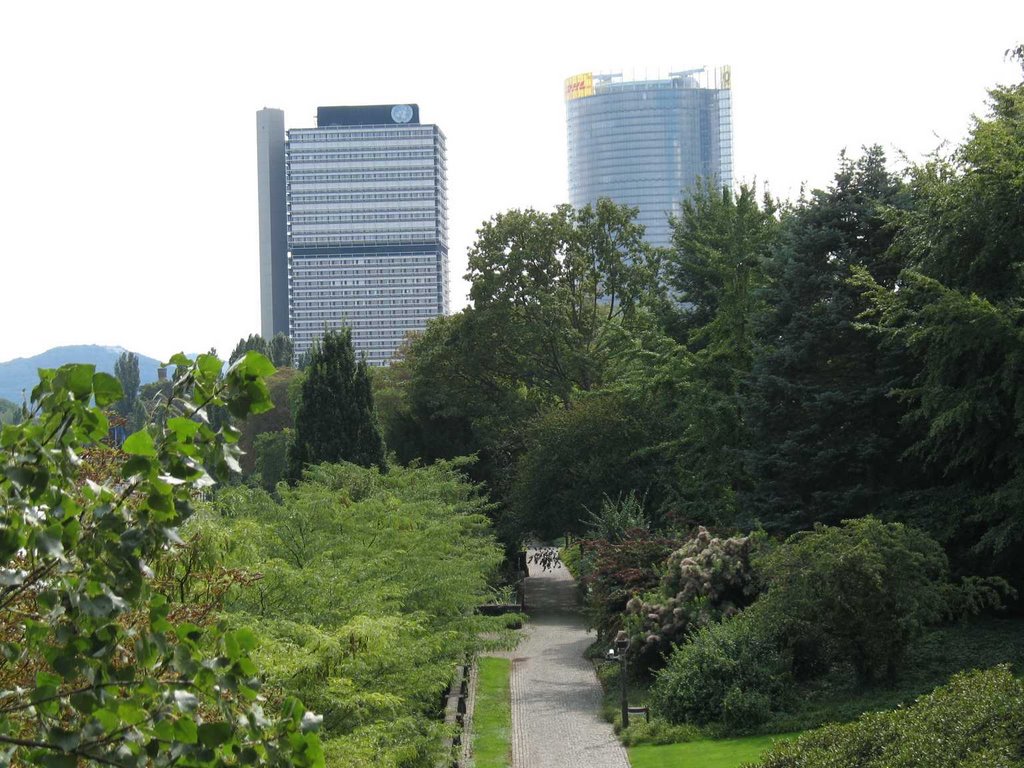 Bonn, Langer Eugen,Posttower, Park Palais Schaumburg