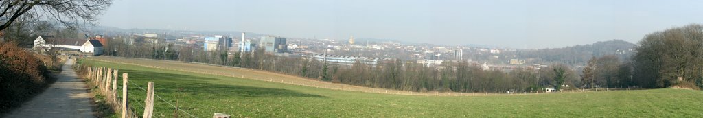 Stadtpanorama von Bommern