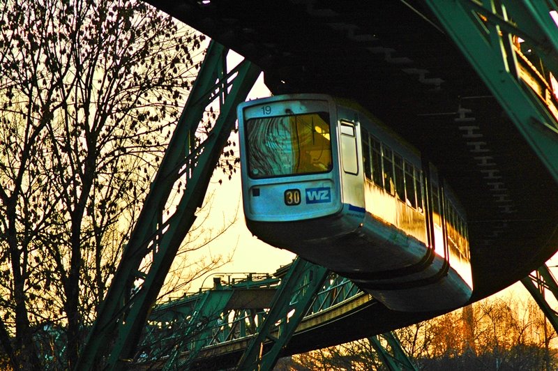 Monorail  Sunset-Schwebebahn in Gold