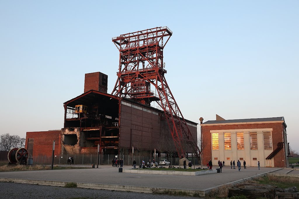 Zeche Consol, Förderturm mit Maschinenhaus