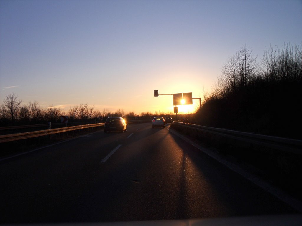 Into the sun...
