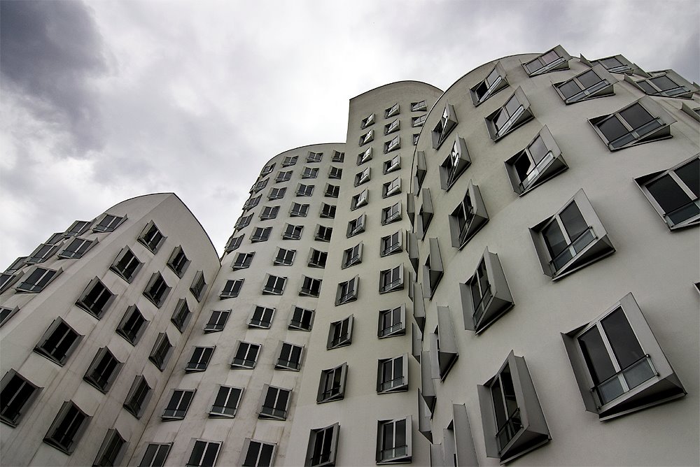 O. Gehry Building Düsseldorf (Germany), called "Neuer Zollhof"