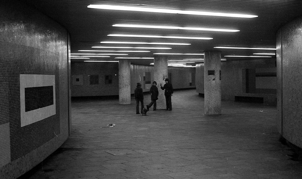 Straßenunterführung am Worringer Platz (Foto von 1976)