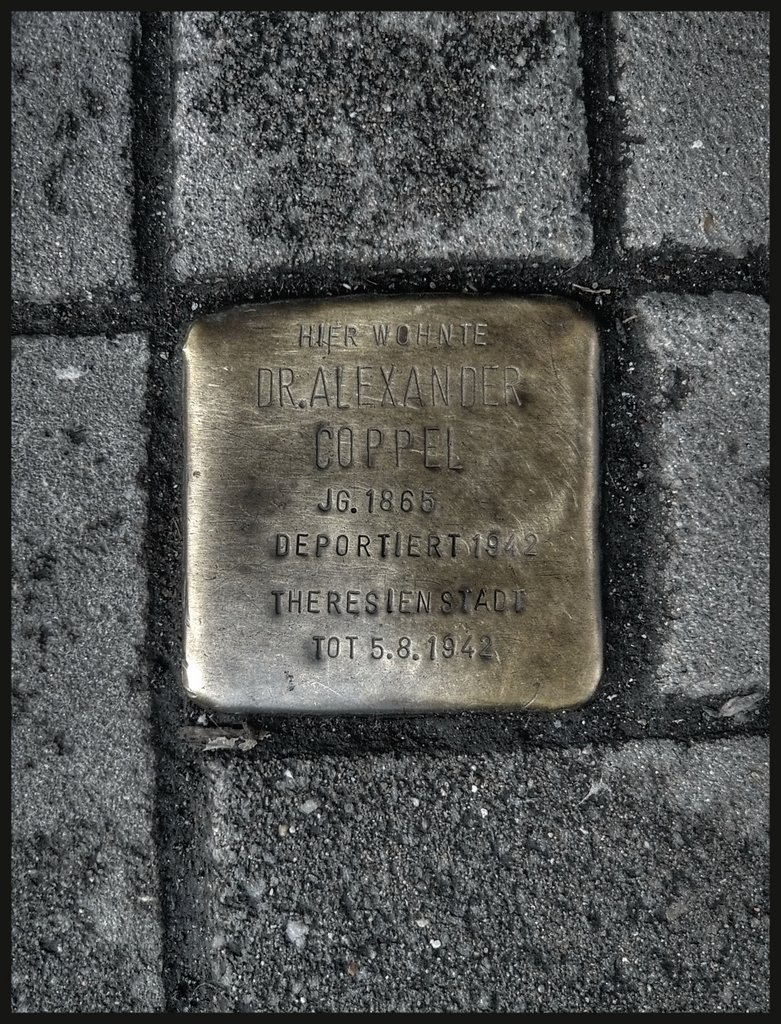 Dr. jur. Alexander Coppel, geboren: 18. September 1865 Solingen, gestorben: 5. August 1942 Ghetto Theresienstadt