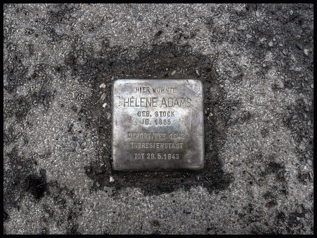 Helene Adams, geb. Stock, Jahrgang 1885, Deportiert 1942, Theresienstadt, Tot 29.5.1943
