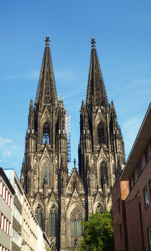Kölner Dom aus der Straße "Burgmauer" betrachtet // Cologne Cathedral