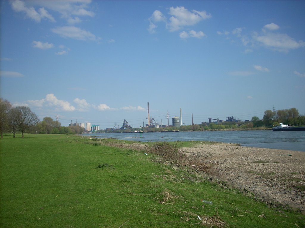 Duisburg-Rheinhausen  Rhein (Rheinaue Friemersheim)  HKM Hüttenwerke Krupp Mannesmann GmbH  2009