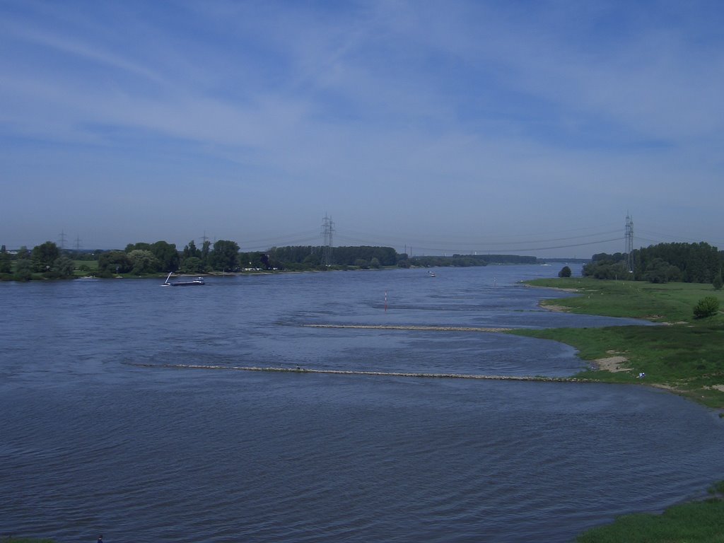 Blick von der Rheinbrücke Leverkusen (1818)