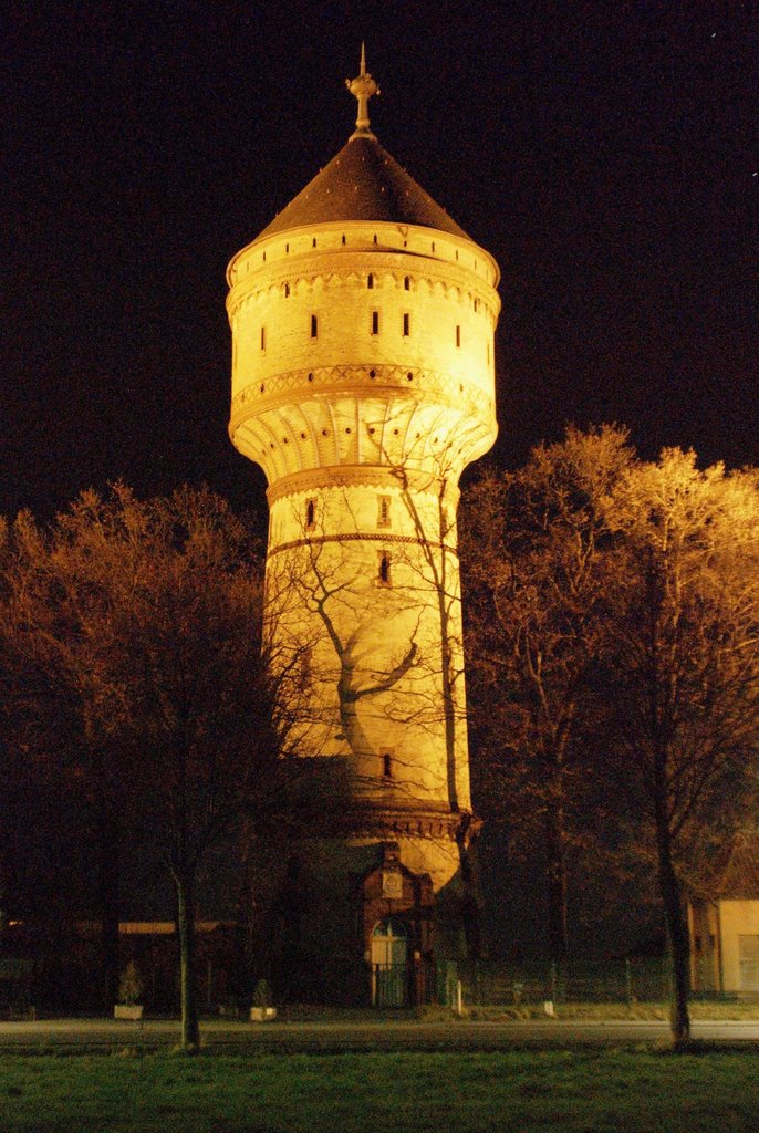 Wasserturm Lippstadt, Nachtaufnahme