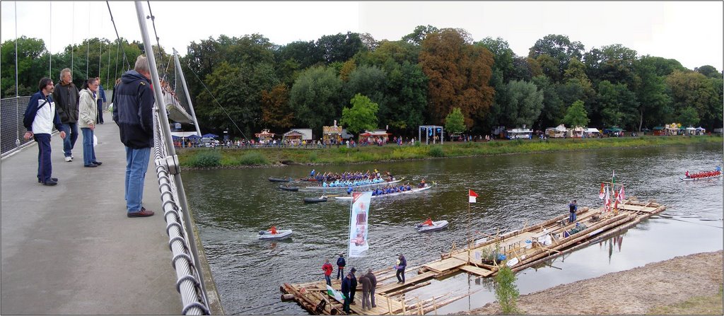 závody dračích lodí na Weseře