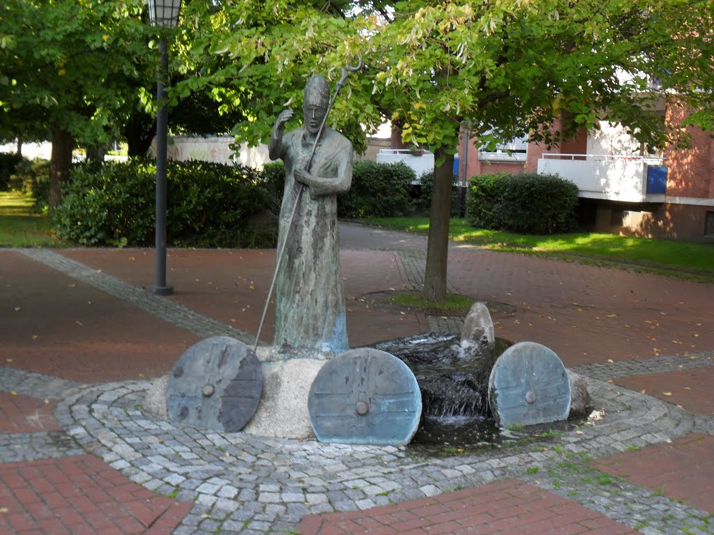 PILAR DE SAN ANSGAR - St. Asgar-Platz - Kuhlenkamp - Minden - Westfalia - Alemania