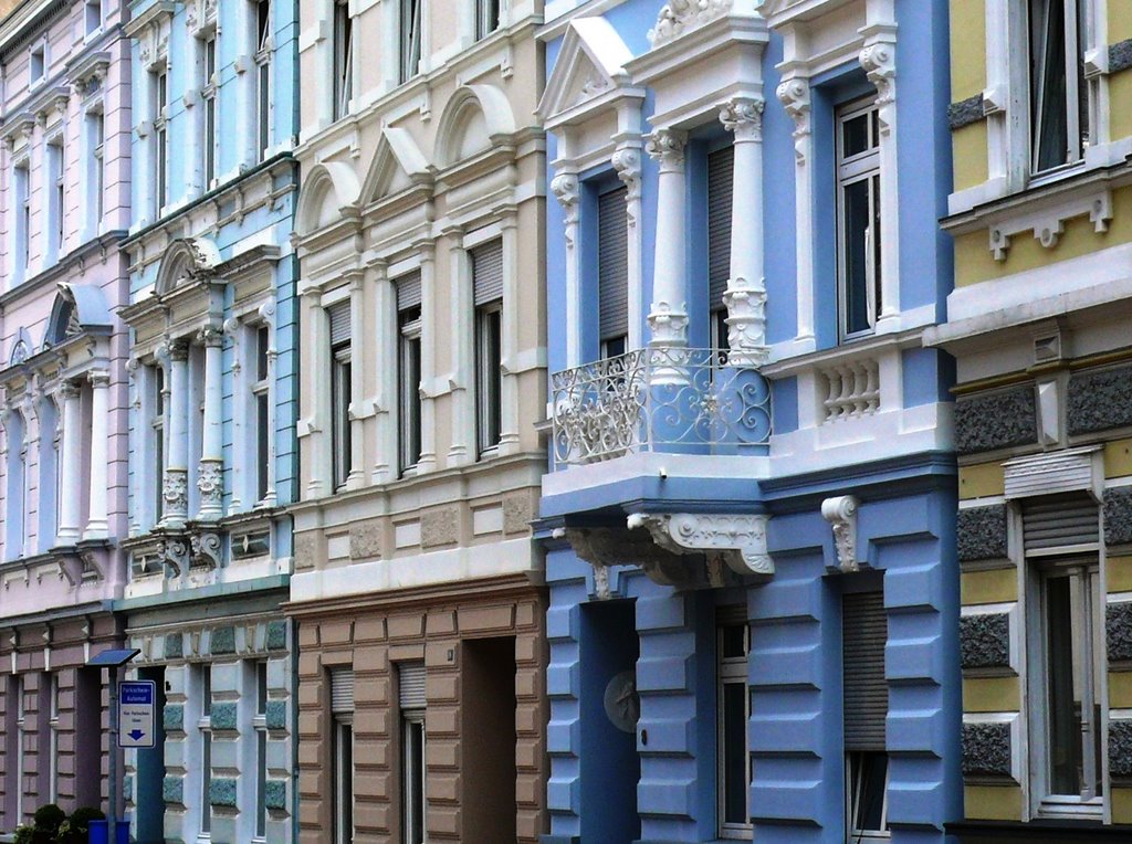 Häuserzeile in der Ferdinandstraße