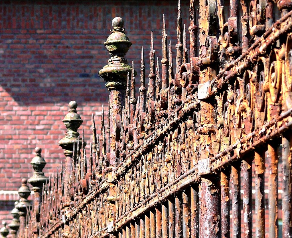rostiges Gitter - rusty railings