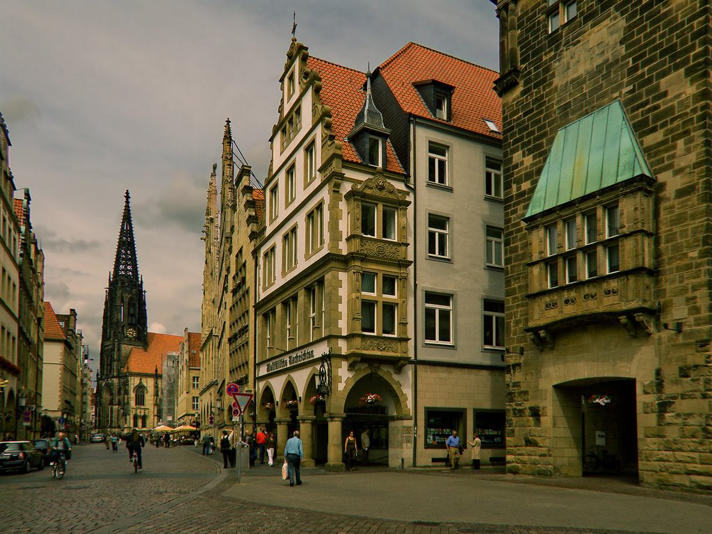 Prinzipalmarkt mit Blick zur Lambertikirche