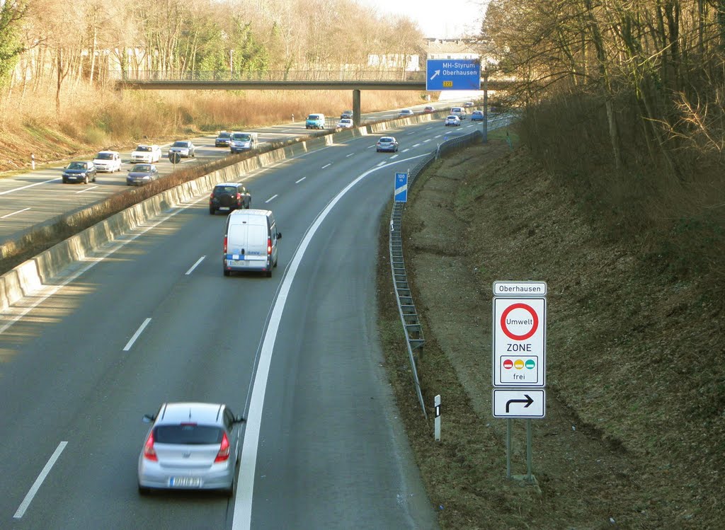 Autobahn A 40 Richtung Essen