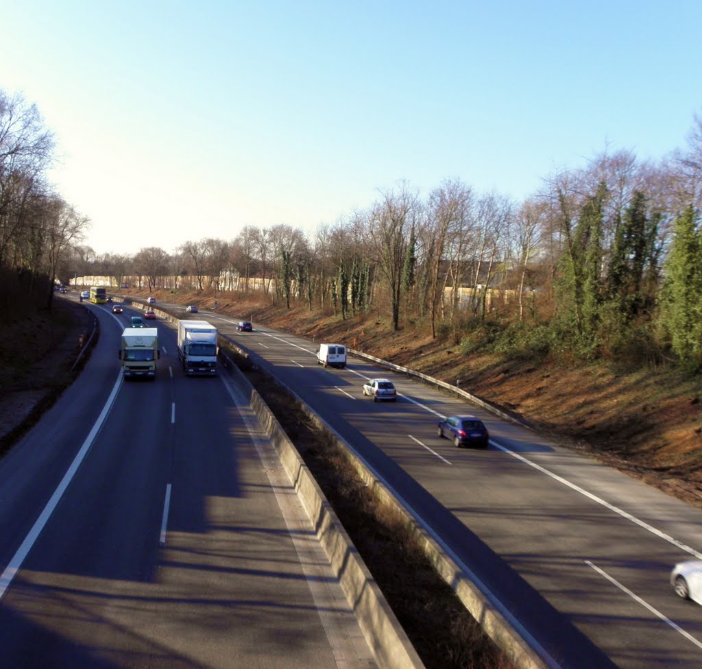 Autobahn A 40 Richtung Duisburg
