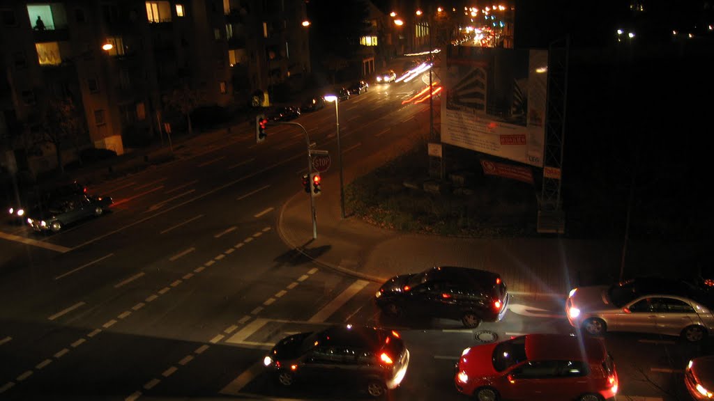 A night view from Relexa hotel. (Ratingen, Dusseldorf, GERMANY)