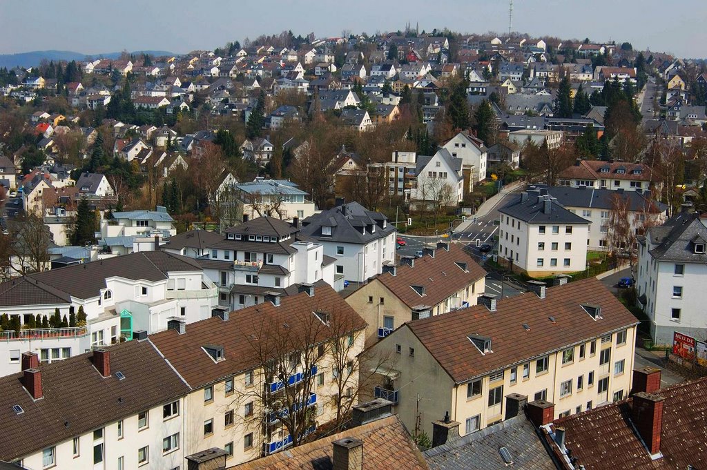 Aussicht vom Oberes Schloss, Siegen