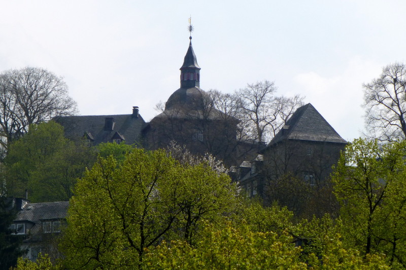 Blick zum Oberen Schloss in Siegen