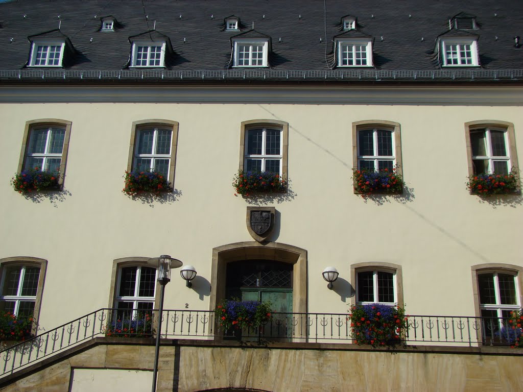 Siegen (Das alte Rathaus zu Siegen) Kornmarkt. Juli 2012