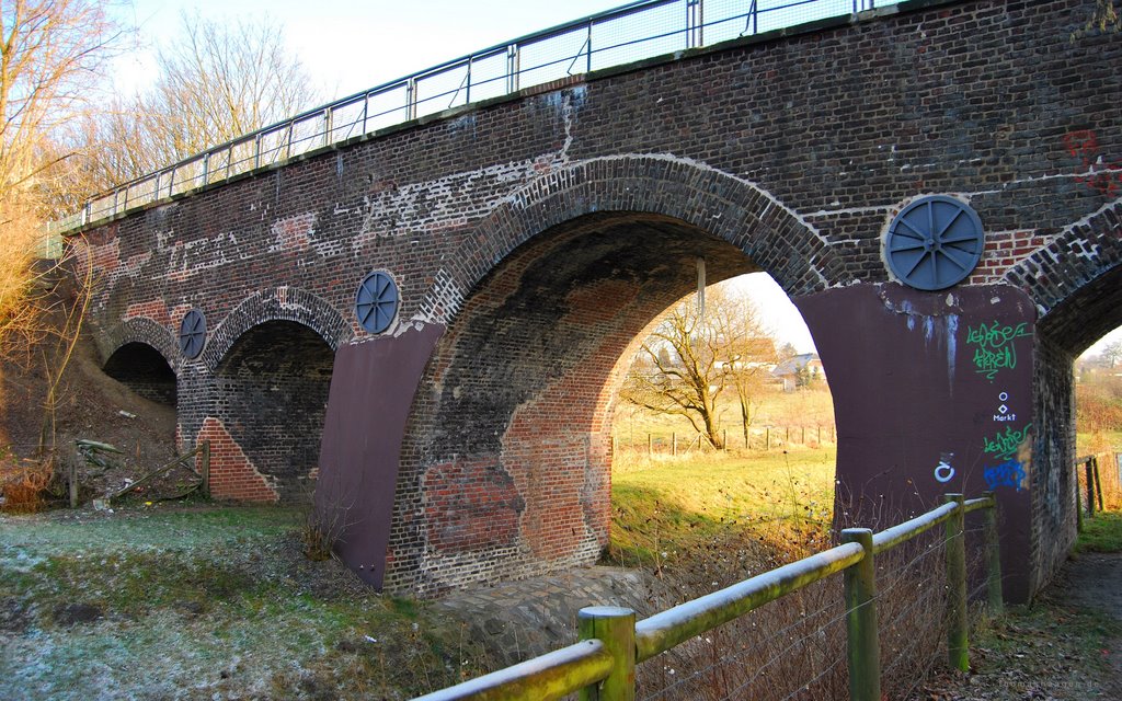 Green Gate Bridge over the Emscher Brook (Ruhr Dortmund / Germany) :: Historische Feldchenbahnbrücke über die Emscher