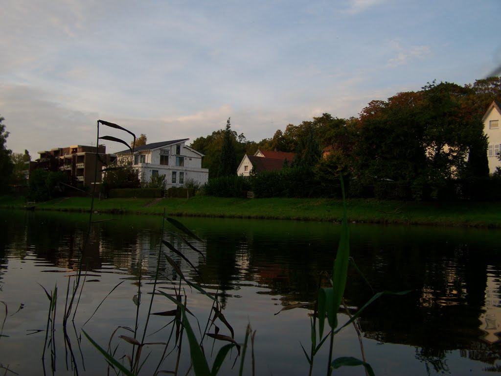 Sunset am Werreufer (flußabwärts) | Herford ... 04.10.2010