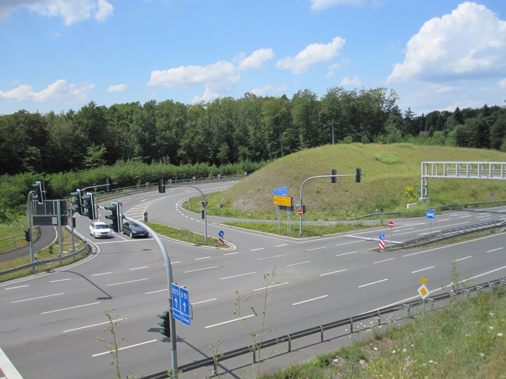 Einmündung vor dem Berghofer Tunnel
