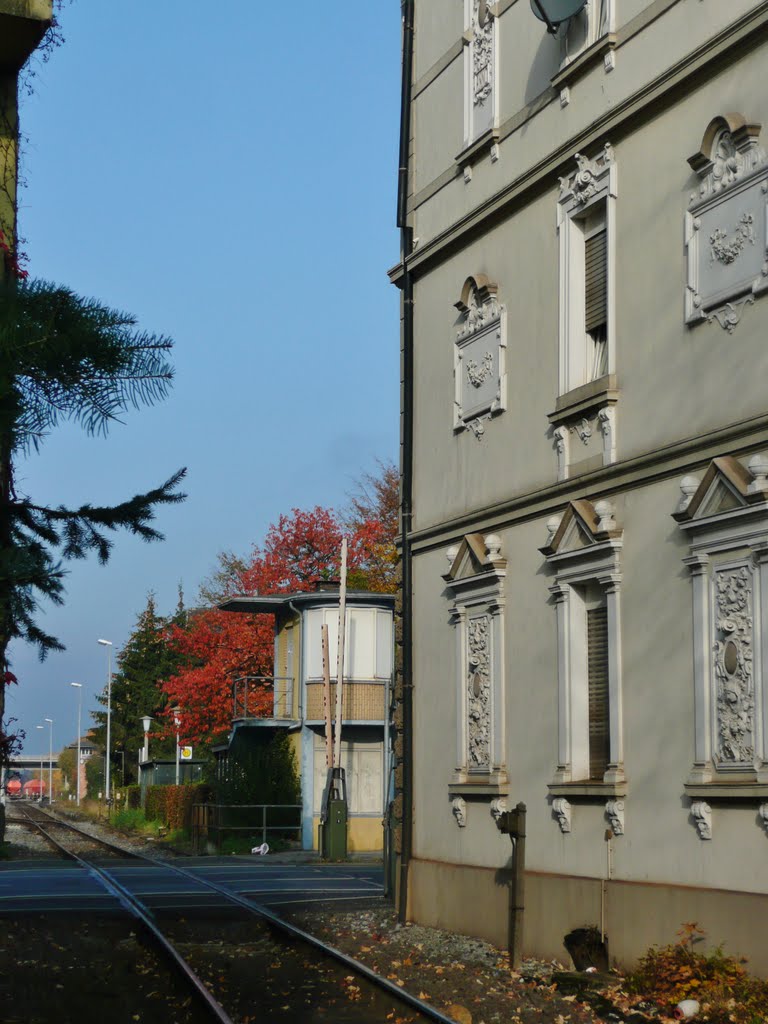 Blick zum Bahnhof Beckum