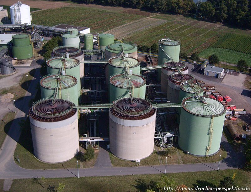 Shell Öltanks (Luftbild)