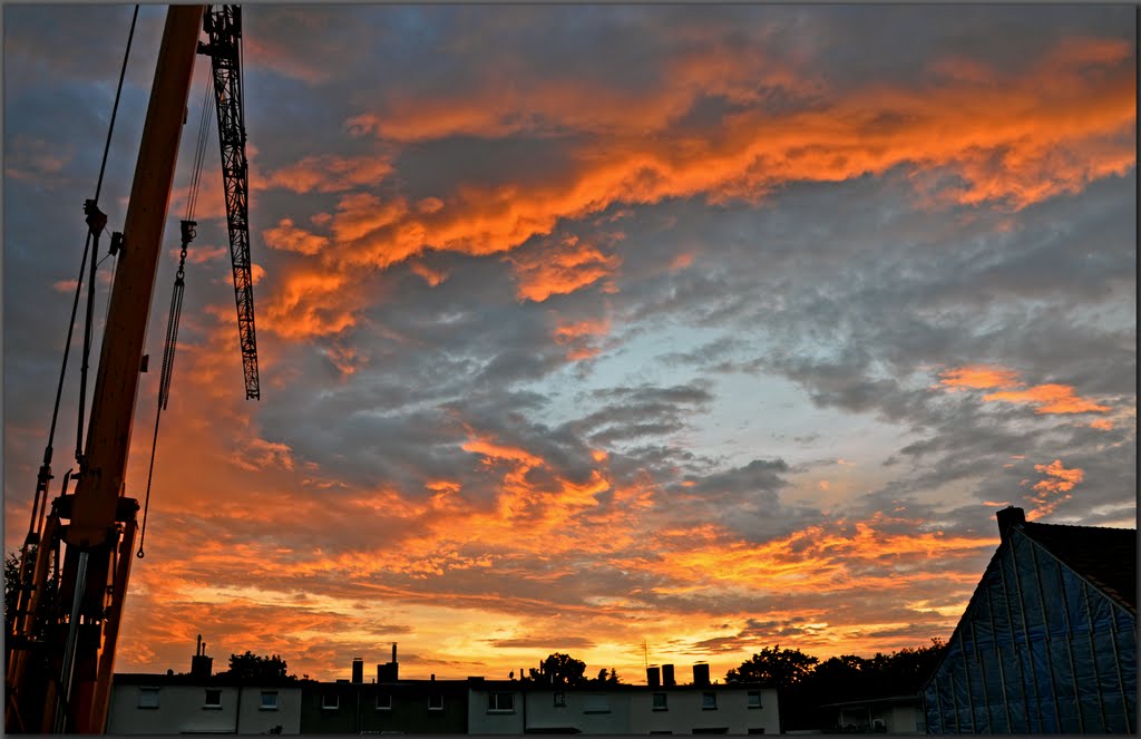 ..die schönste Aussicht,war die,auf den Abendhimmel..