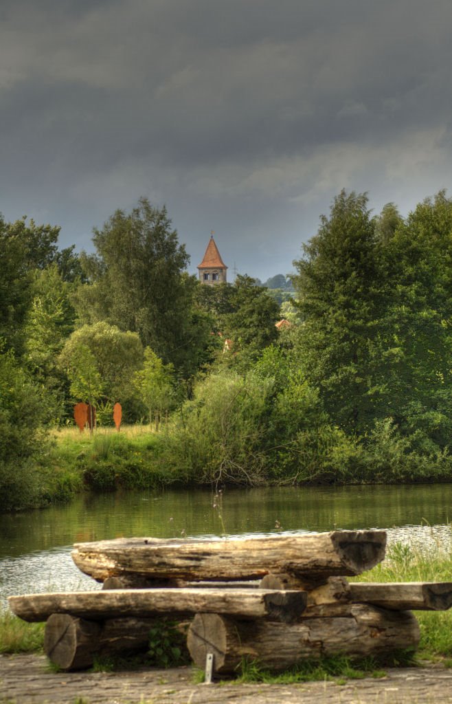 Rastbank am Fuldasee