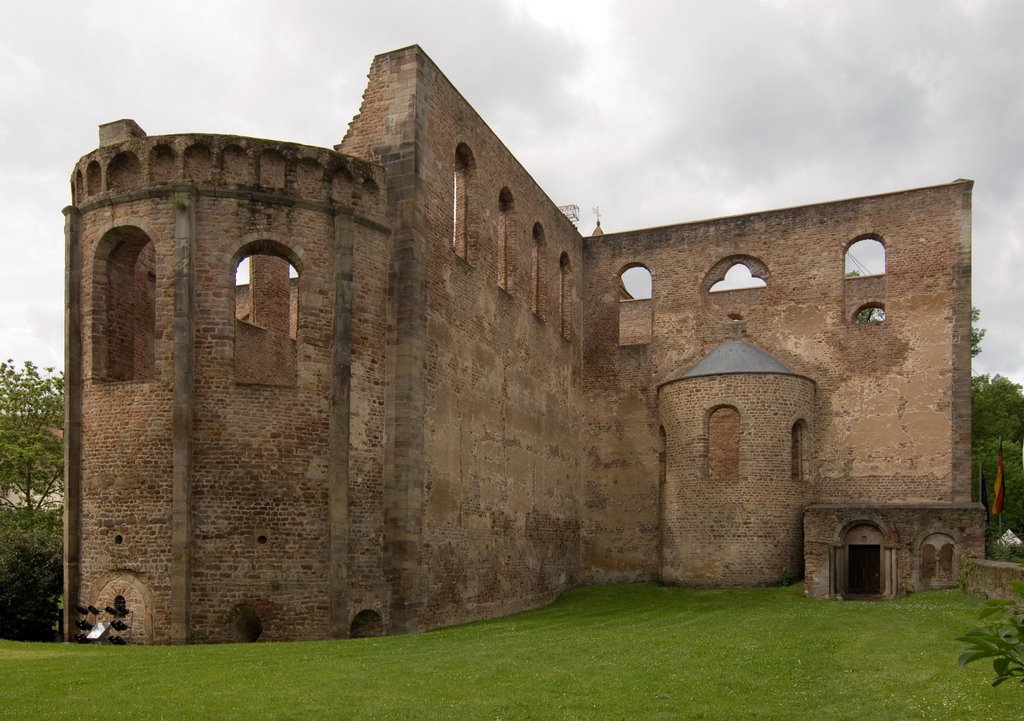 Bad Hersfeld; Reste der romanischen Stiftskirche von Osten (TR)