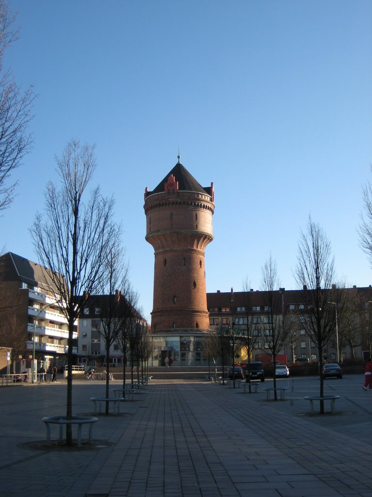 Bremerhaven - Geestemünde - Konrad-Adenauer-Platz / Wasserturm mit Cafe