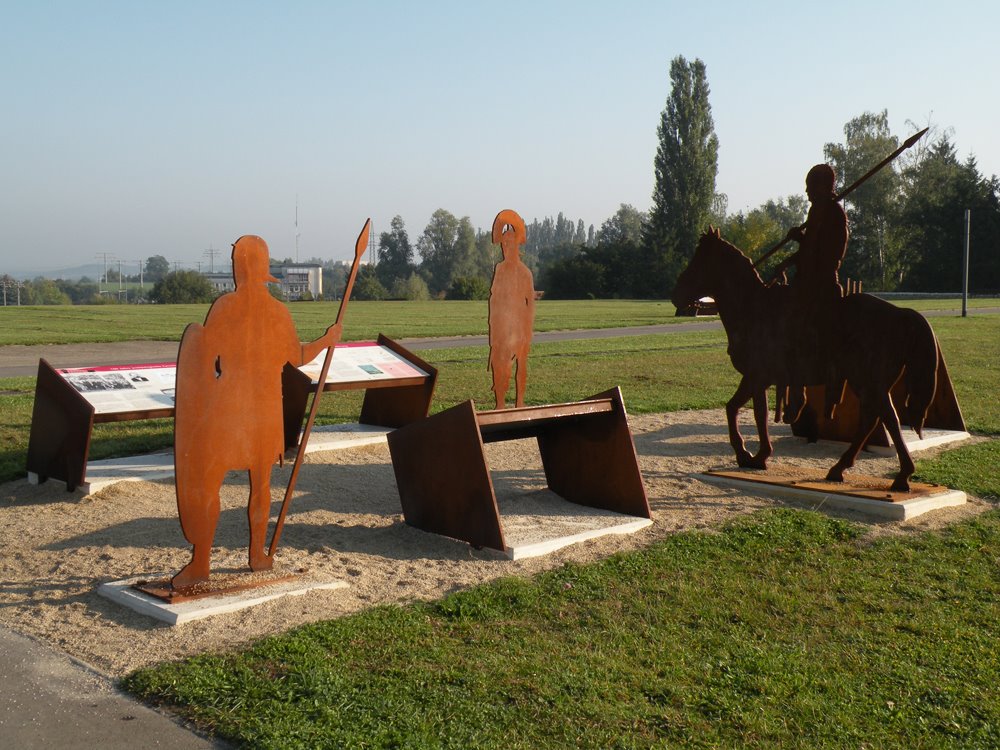 Schaukästen bei Kastell Weissenburg