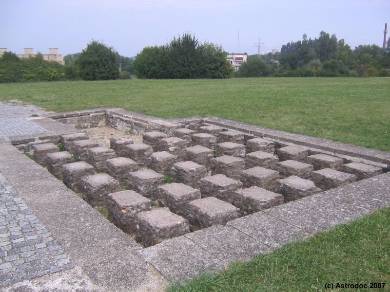 Römerkastell Biriciana Weißenburg, Hypocaustum (Fußbodenheizung)