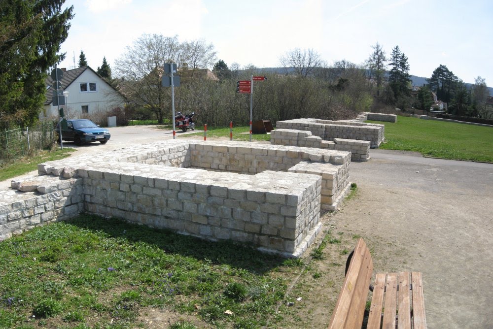 Römisches Kastell Biriciana - Osttor (Porta principalis sinistra,  04/2009)