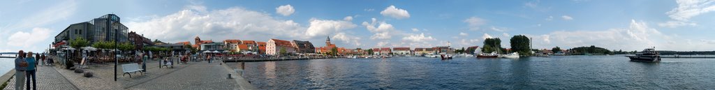 270° Panorama vom Hafen in Waren Müritz