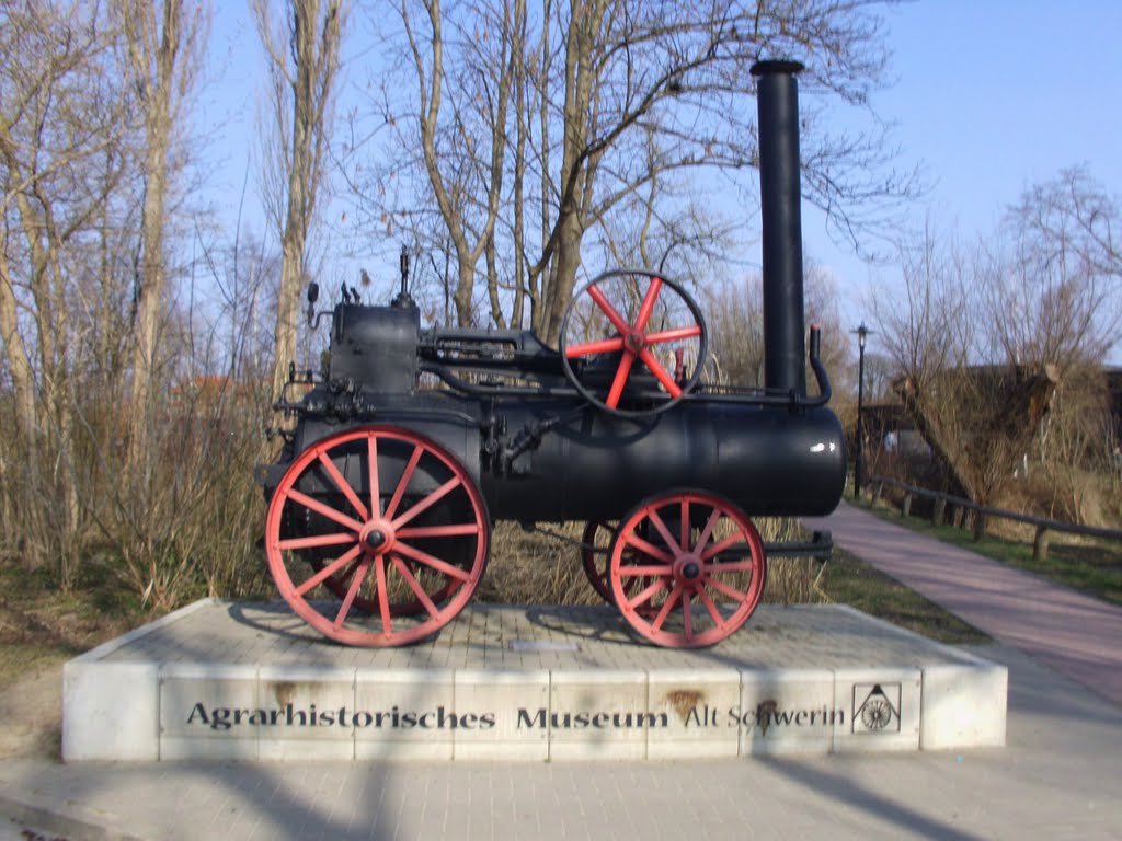 Dampfmaschine bei Licht