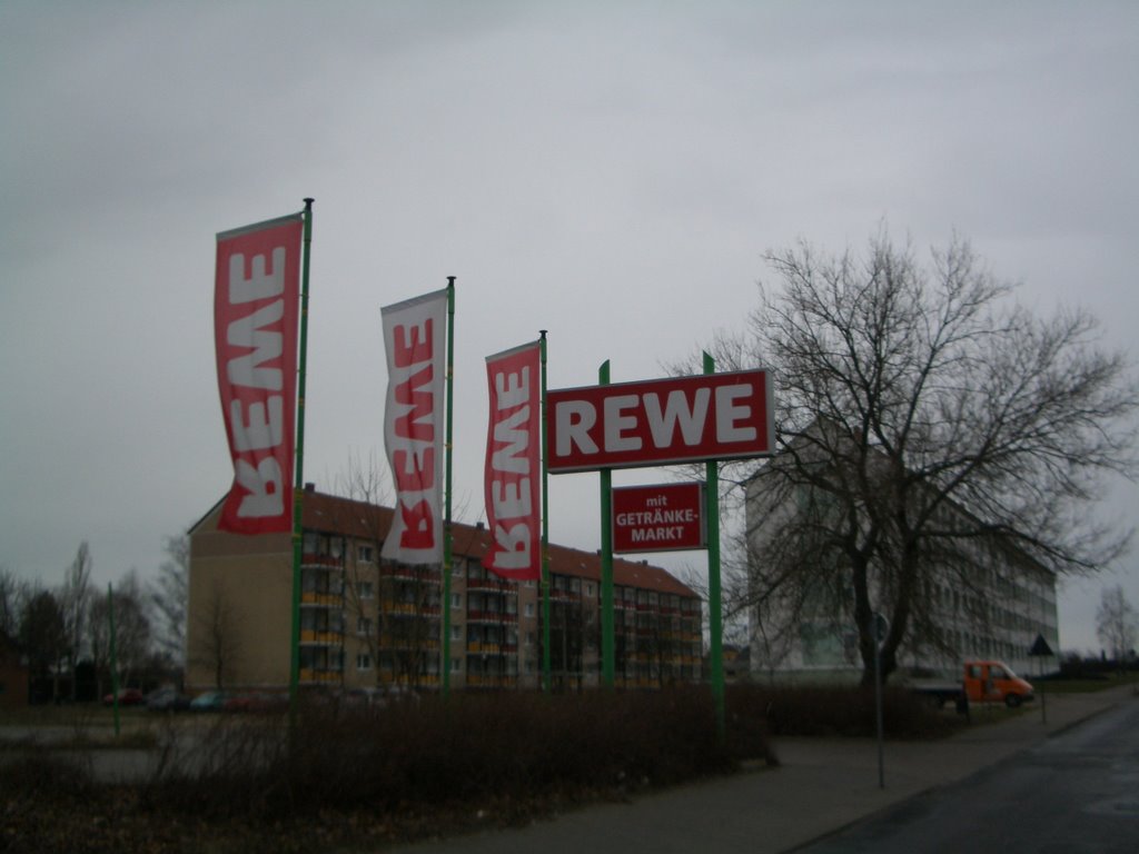 REWE Parkplatzschild
