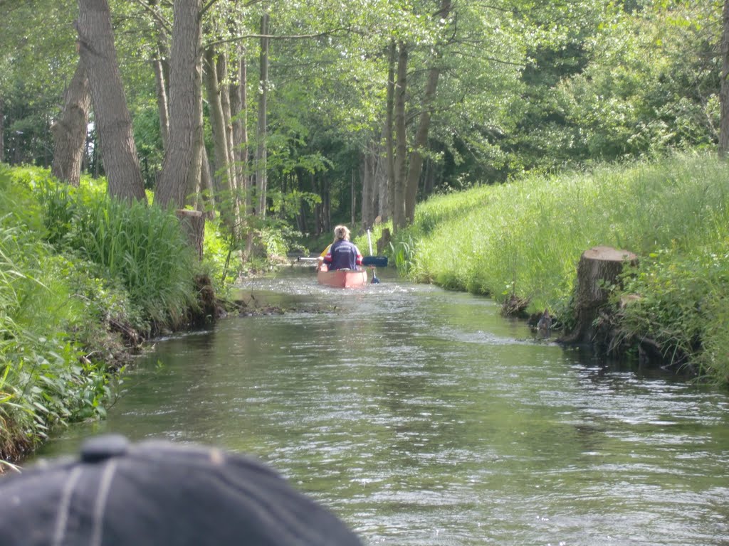 mit Kanu auf der Milde