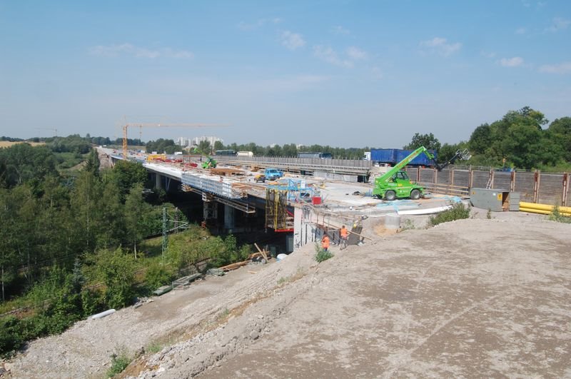 Ausbau der Schnettkerbrücke (Juli 2008)