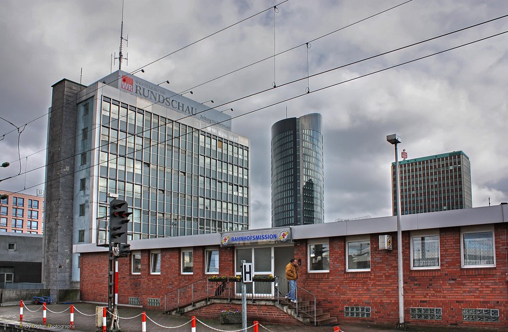 Skyscrapers from Dortmund Hbf. platform