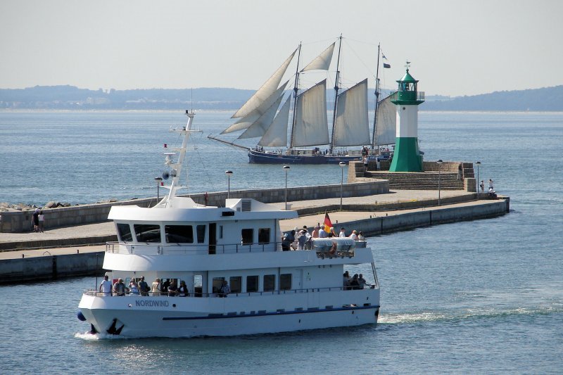 Sassnitz - Blick auf die Moleneinfahrt